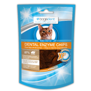 bogadent Dental Enzyme Chips Huhn Katze 50 g - 3er Pack